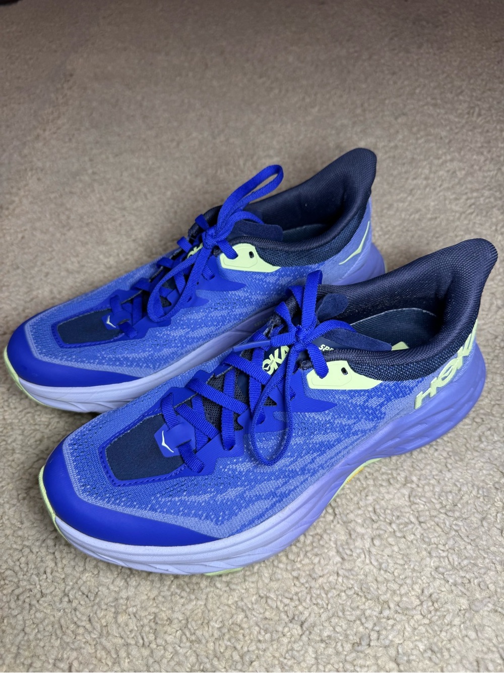 Hoka One One Speedgoat 5 Women's Trail Running Blue/ Yellow Size 7.5